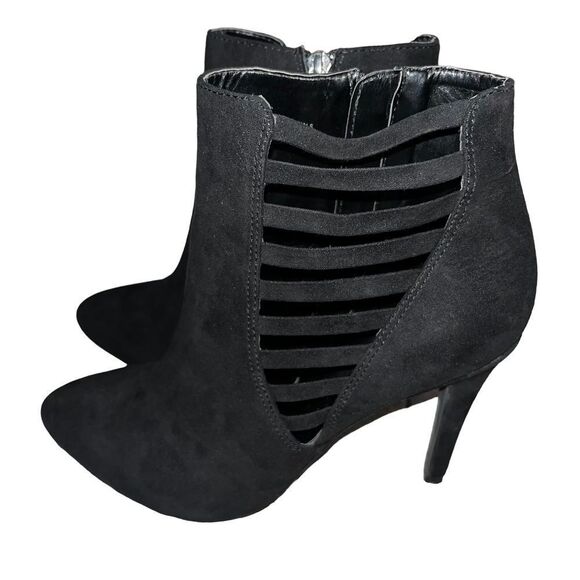 Kelly & Katie black suede like stilleto boots 8M - Picture 1 of 9